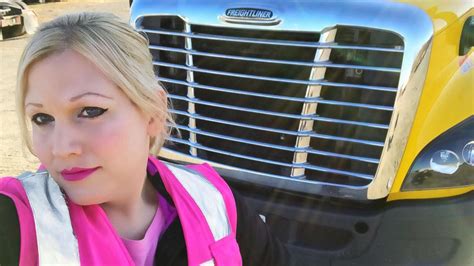 Female trucker explains how she protects herself on。